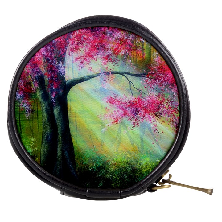 Forests Stunning Glimmer Paintings Sunlight Blooms Plants Love Seasons Traditional Art Flowers Sunsh Mini Makeup Bags