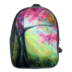 Forests Stunning Glimmer Paintings Sunlight Blooms Plants Love Seasons Traditional Art Flowers Sunsh School Bags(large) 