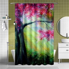 Forests Stunning Glimmer Paintings Sunlight Blooms Plants Love Seasons Traditional Art Flowers Sunsh Shower Curtain 48  X 72  (small)  by Amaryn4rt