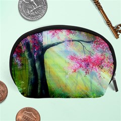 Forests Stunning Glimmer Paintings Sunlight Blooms Plants Love Seasons Traditional Art Flowers Sunsh Accessory Pouches (large)  by Amaryn4rt