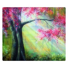 Forests Stunning Glimmer Paintings Sunlight Blooms Plants Love Seasons Traditional Art Flowers Sunsh Double Sided Flano Blanket (small)  by Amaryn4rt