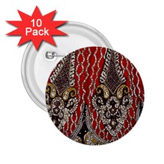 Indian Traditional Art Pattern 2 25  Buttons (10 Pack) 