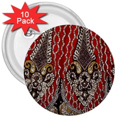 Indian Traditional Art Pattern 3  Buttons (10 Pack) 