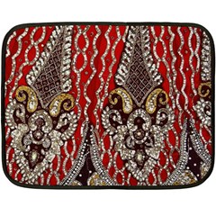 Indian Traditional Art Pattern Double Sided Fleece Blanket (mini) 