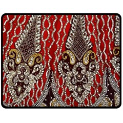 Indian Traditional Art Pattern Fleece Blanket (medium) 