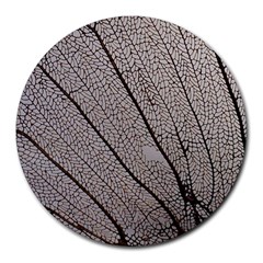 Sea Fan Coral Intricate Patterns Round Mousepads by Amaryn4rt