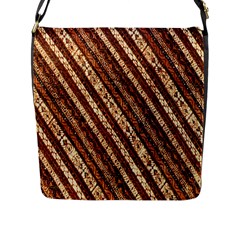 Udan Liris Batik Pattern Flap Messenger Bag (l) 