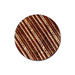 Udan Liris Batik Pattern Rubber Round Coaster (4 Pack) 