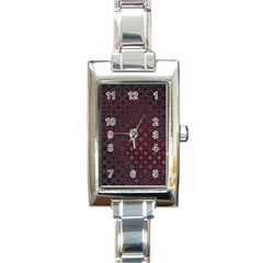 Star Patterns Rectangle Italian Charm Watch