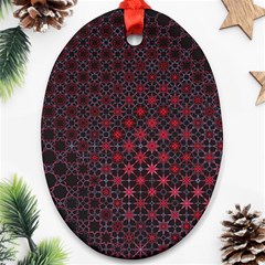 Star Patterns Ornament (oval) by Amaryn4rt