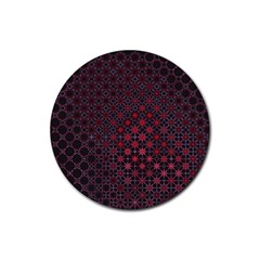 Star Patterns Rubber Round Coaster (4 Pack) 