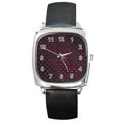 Star Patterns Square Metal Watch