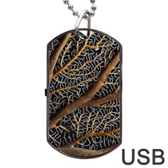 Trees Forests Pattern Dog Tag Usb Flash (two Sides)