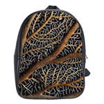 Trees Forests Pattern School Bags (XL)  Front