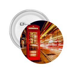 Telephone Box London Night 2 25  Buttons by Amaryn4rt