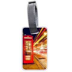 Telephone Box London Night Luggage Tags (one Side) 