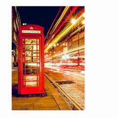 Telephone Box London Night Large Garden Flag (two Sides)