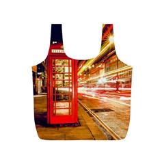 Telephone Box London Night Full Print Recycle Bags (s)  by Amaryn4rt