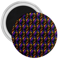 Seamless Prismatic Line Art Pattern 3  Magnets