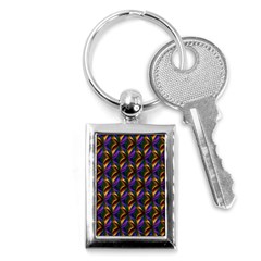 Seamless Prismatic Line Art Pattern Key Chains (rectangle)  by Amaryn4rt