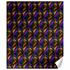 Seamless Prismatic Line Art Pattern Canvas 8  X 10 