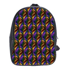 Seamless Prismatic Line Art Pattern School Bags(large)  by Amaryn4rt