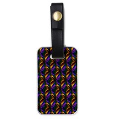 Seamless Prismatic Line Art Pattern Luggage Tags (one Side) 