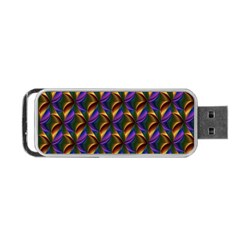 Seamless Prismatic Line Art Pattern Portable Usb Flash (one Side) by Amaryn4rt