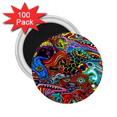 Vector Art Pattern 2 25  Magnets (100 Pack)  by Amaryn4rt