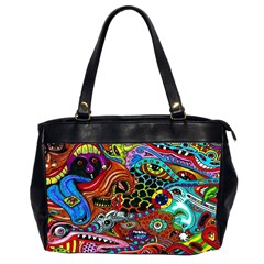 Vector Art Pattern Office Handbags (2 Sides) 