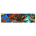 Vector Art Pattern Satin Scarf (Oblong) Front