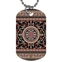 Vectorized Traditional Rug Style Of Traditional Patterns Dog Tag (one Side)