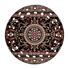 Vectorized Traditional Rug Style Of Traditional Patterns Round Filigree Ornament (two Sides) by Amaryn4rt