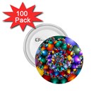 Rainbow Spiral Beads 1.75  Buttons (100 pack)  Front