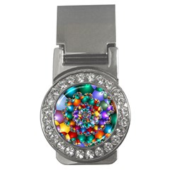 Rainbow Spiral Beads Money Clips (cz)  by WolfepawFractals