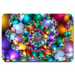 Rainbow Spiral Beads Large Doormat  30 x20  Door Mat