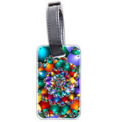 Rainbow Spiral Beads Luggage Tags (two Sides)