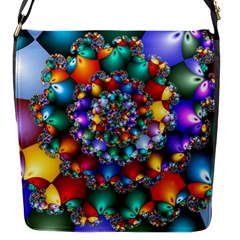 Rainbow Spiral Beads Flap Messenger Bag (s)