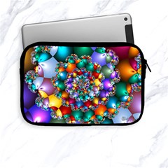 Rainbow Spiral Beads Apple Ipad Mini Zipper Cases by WolfepawFractals