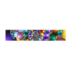 Rainbow Spiral Beads Flano Scarf (mini) by WolfepawFractals