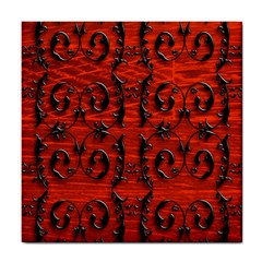 3d Metal Pattern On Wood Tile Coasters