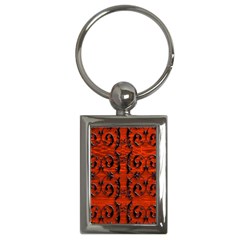 3d Metal Pattern On Wood Key Chains (rectangle)  by Amaryn4rt