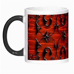 3d Metal Pattern On Wood Morph Mugs by Amaryn4rt