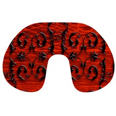 3d Metal Pattern On Wood Travel Neck Pillows