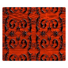 3d Metal Pattern On Wood Double Sided Flano Blanket (small) 