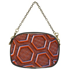 3d Abstract Patterns Hexagons Honeycomb Chain Purses (One Side) 