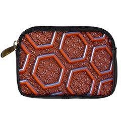 3d Abstract Patterns Hexagons Honeycomb Digital Camera Cases