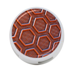 3d Abstract Patterns Hexagons Honeycomb 4-port Usb Hub (two Sides)  by Amaryn4rt