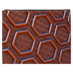 3d Abstract Patterns Hexagons Honeycomb Cosmetic Bag (xxxl)  by Amaryn4rt