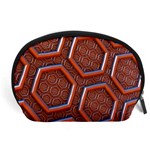 3d Abstract Patterns Hexagons Honeycomb Accessory Pouches (Large)  Front